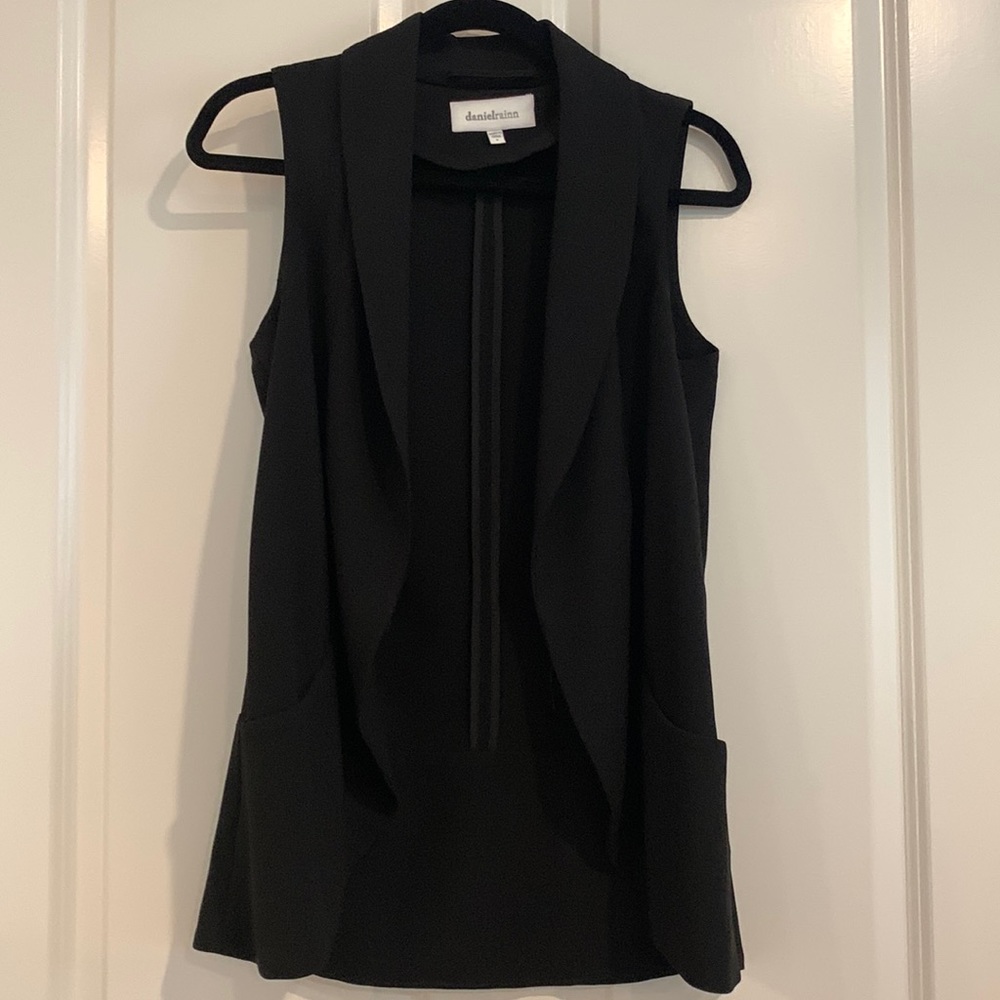 Black blazer vest